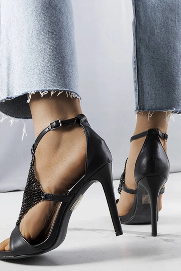 Sandali neri eleganti con... 2