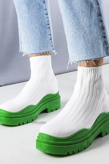 Stivaletti bianchi con...