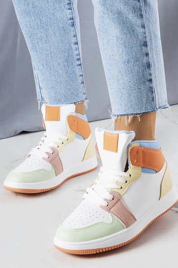 Sneakers alte arancioni di Kari
