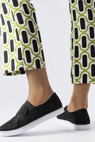 Sneakers neri in similpelle scamosciata Jamal