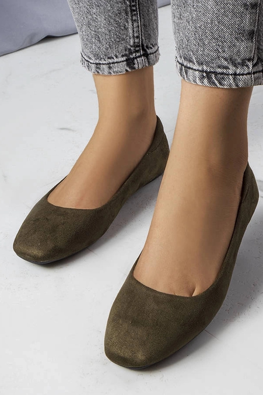 Ballet shoes verdi in similpelle...