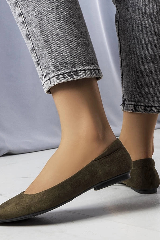 Ballet shoes verdi in similpelle...