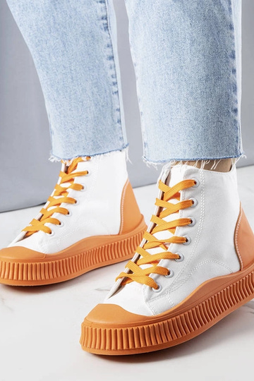 Sneakers con plateau Terri Orange