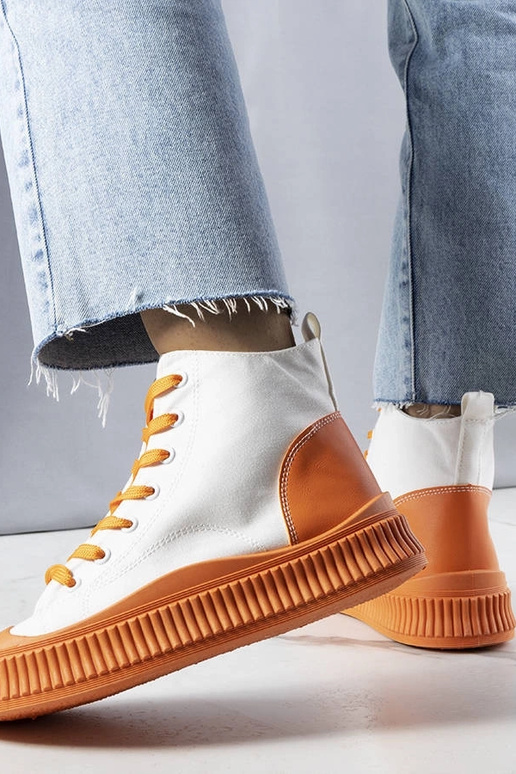 Sneakers con plateau Terri Orange