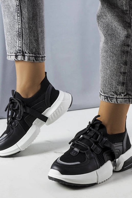 Sneakers calzino nere Peggy