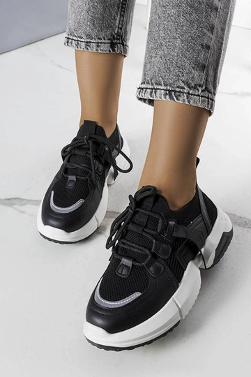 Sneakers calzino nere Peggy 2