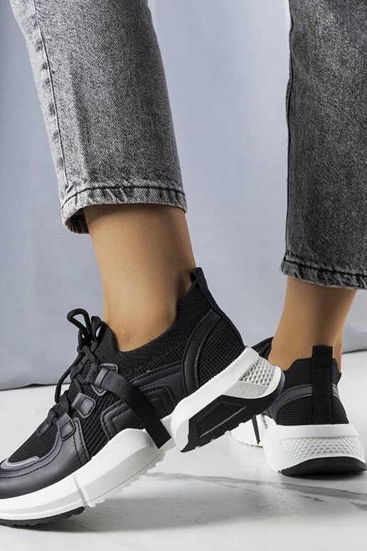 Sneakers calzino nere Peggy