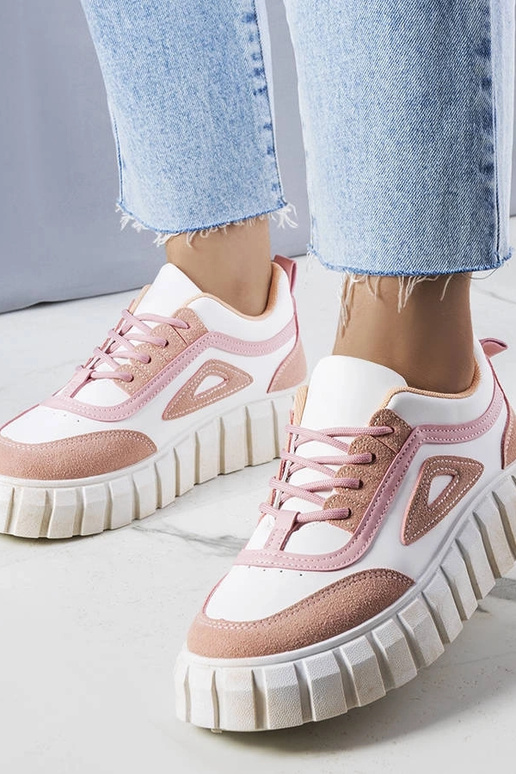 Scarpe rosa ant piattaforma, "Robyn"