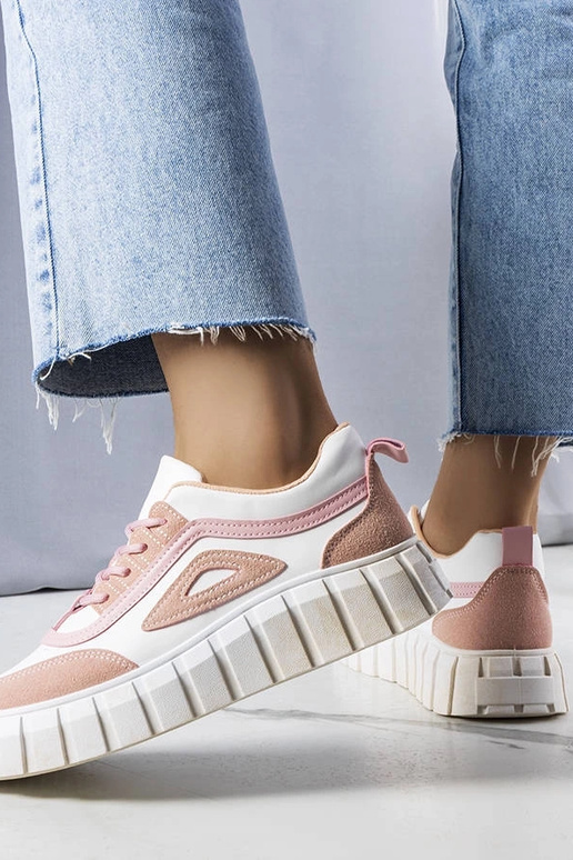 Scarpe rosa ant piattaforma, "Robyn"