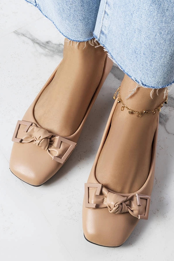 Ballerine beige con fiocco Tabitha 2