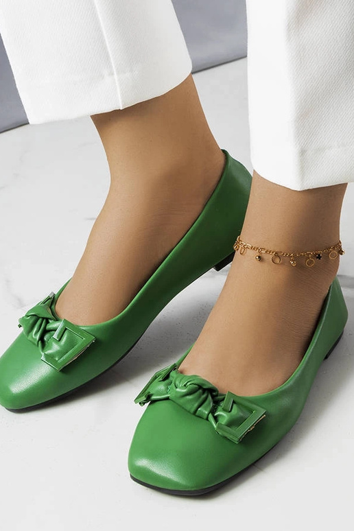 Ballerine Tabitha Bow verdi