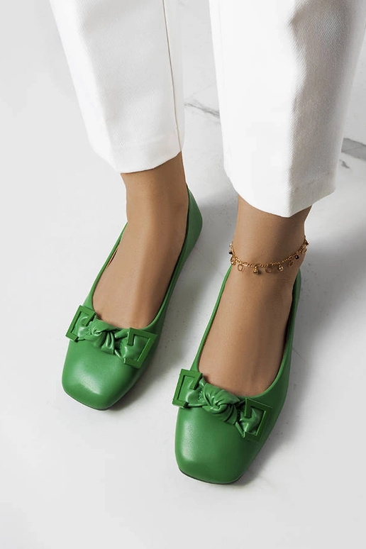 Ballerine Tabitha Bow verdi