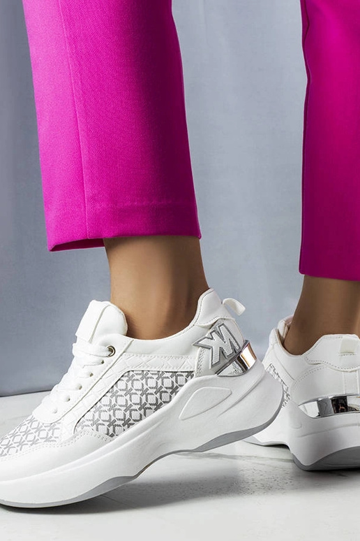 Sneakers bianche con monogramma Margie
