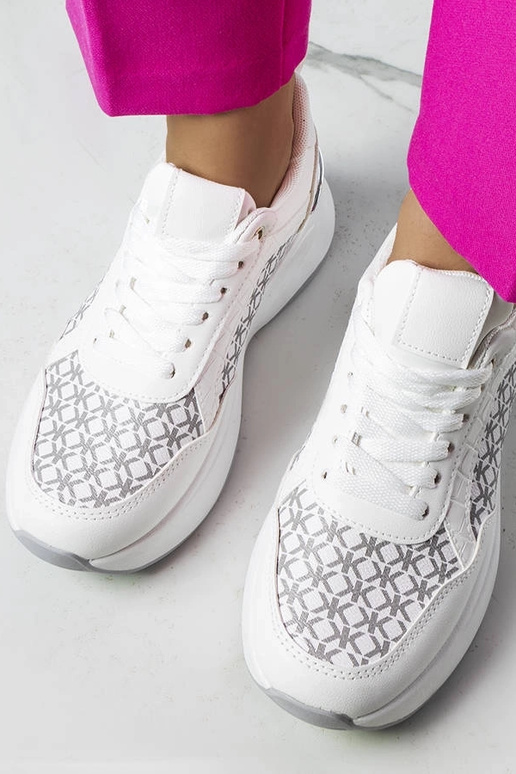 Sneakers bianche con monogramma Margie
