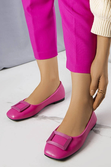 Ballerine rosa con fibbia Sheller