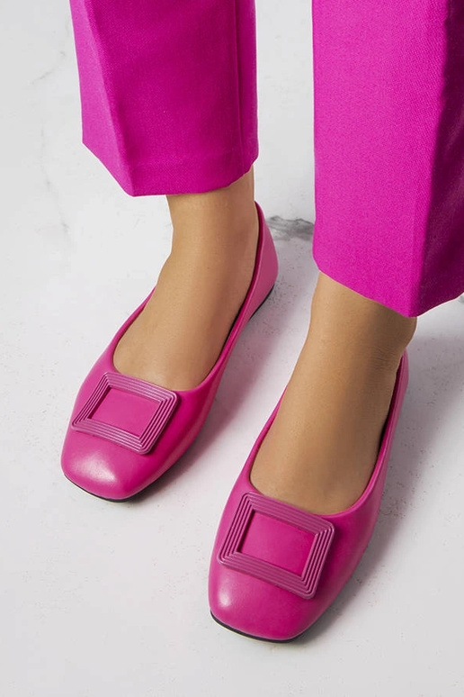 Ballerine rosa con fibbia Sheller