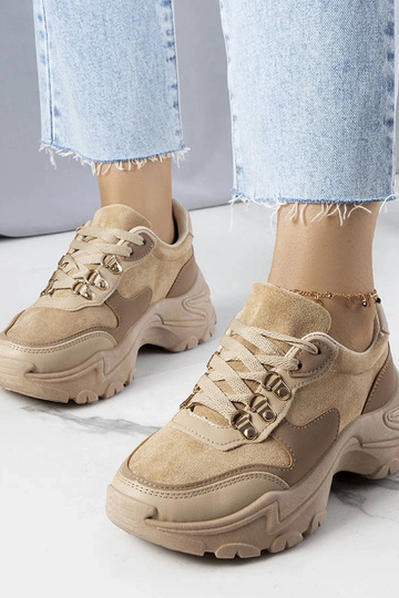 Sneakers beige in...