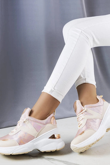 Sneakers rosa con inserti metallici Ruais 2