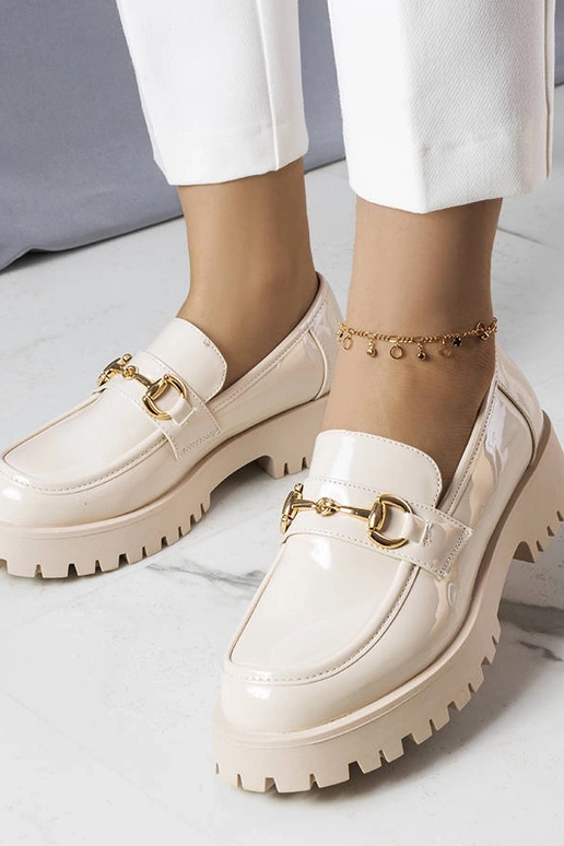 Scarpe Simard in vernice beige