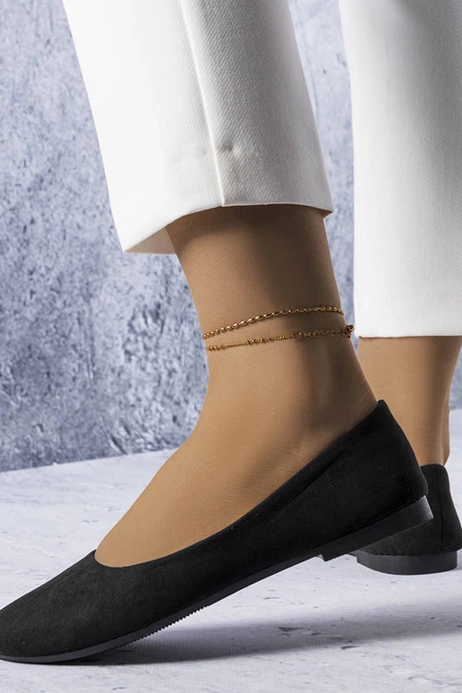 Ballerine nere con sottopiede in...