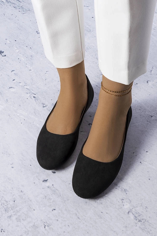 Ballerine nere con sottopiede in...