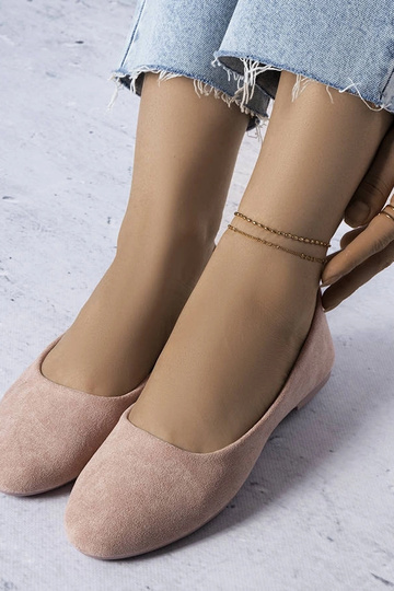 Ballerine rosa con sottopiede in pelle Lespérance 2