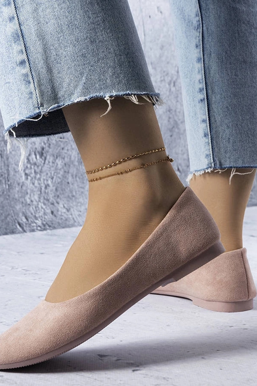 Ballerine rosa con sottopiede in...