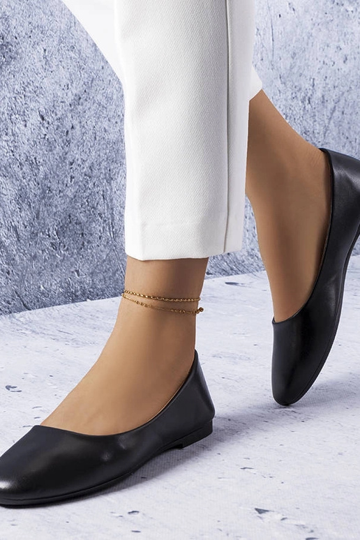 Ballerine nere con sottopiede in...