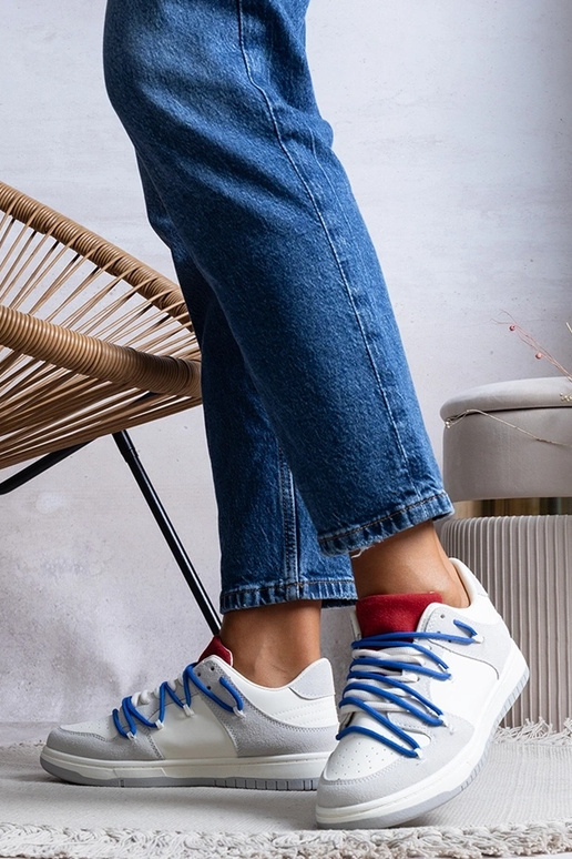 Sneakers donna grigie lacci sneakers...