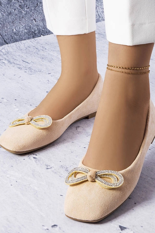Ballerine beige con fiocco Gaillou