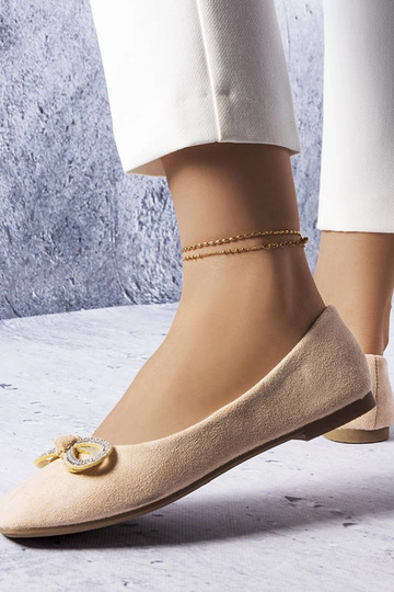 Ballerine beige con fiocco Gaillou 2