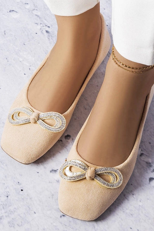 Ballerine beige con fiocco Gaillou