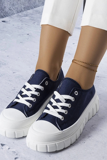 Sneakers con plateau blu... 2