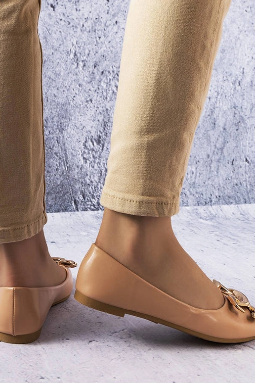 Bateliai color sabbia scuro con...