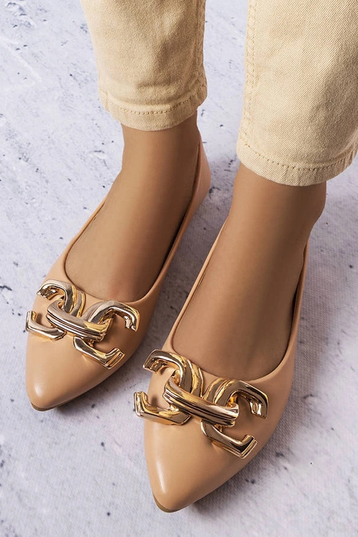 Bateliai color sabbia scuro con...