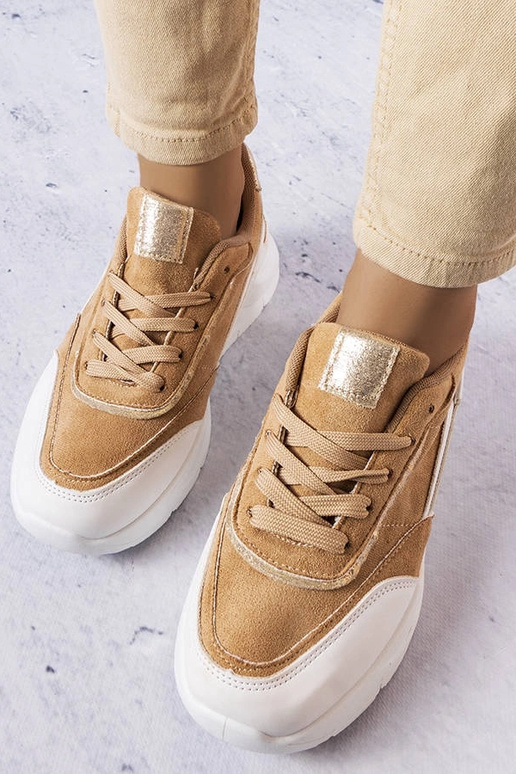 Sneakers sabbia in similpelle...