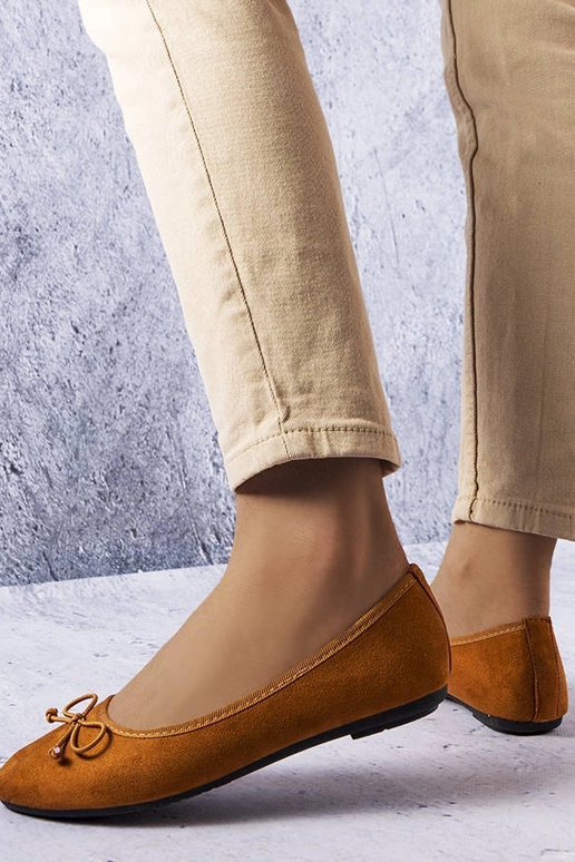 Ballerine con fiocco Chandonnet marrone