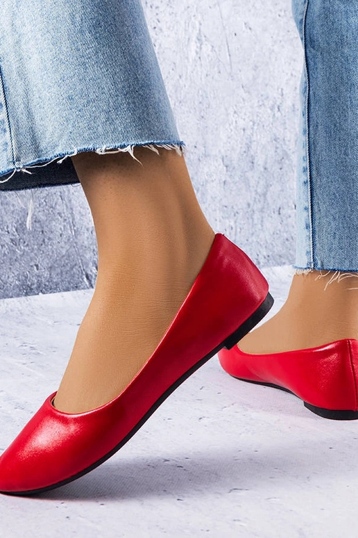 Ballerine classiche rosse Narcisse