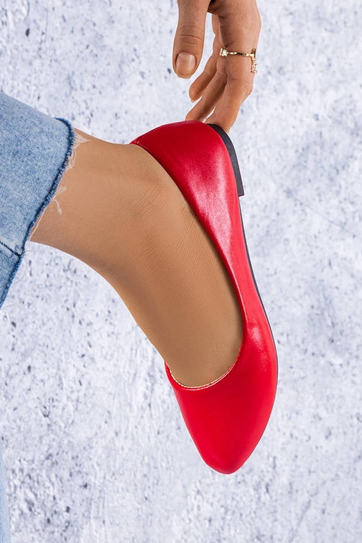 Ballerine classiche rosse Narcisse