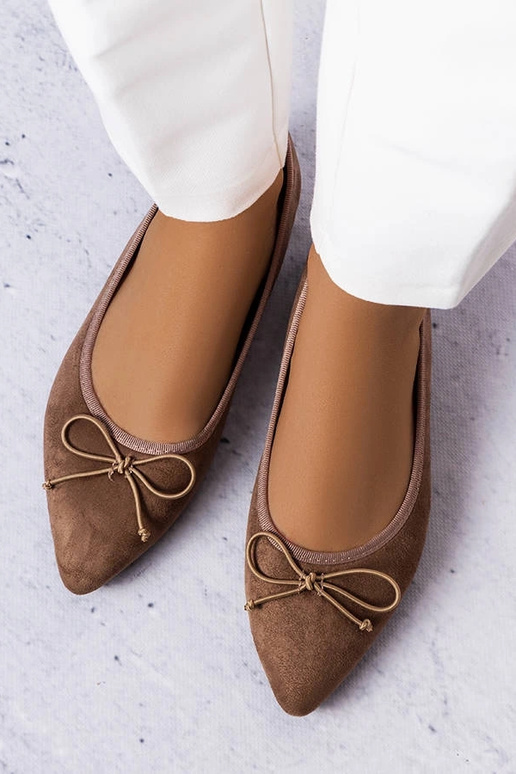 Ballerine marroni a punta di Latour