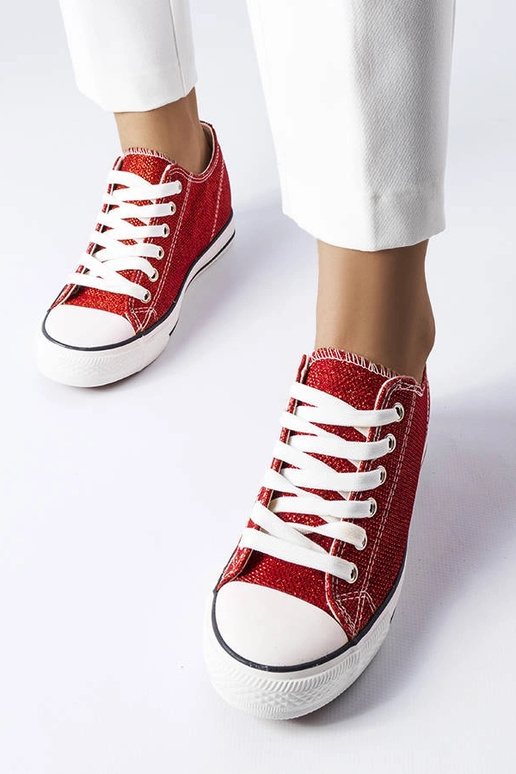 Sneakers con zeppa Crete glitterate...