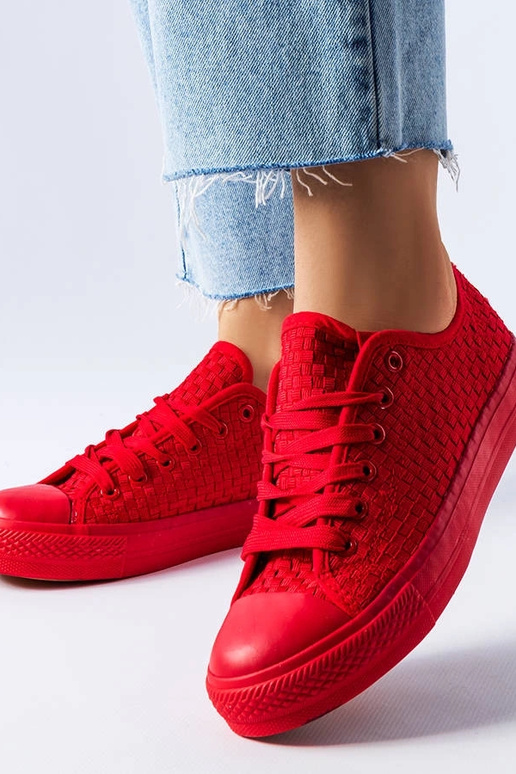 Sneakers in tessuto rosso Thibodeau