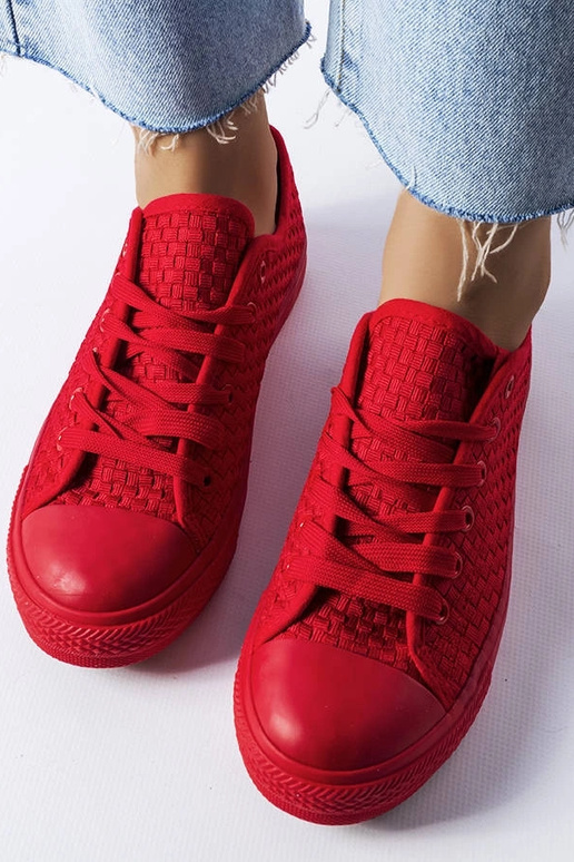 Sneakers in tessuto rosso Thibodeau