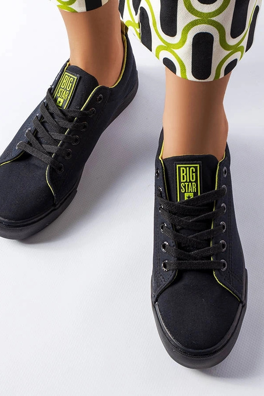 Sneakers in tessuto nero Big Star...