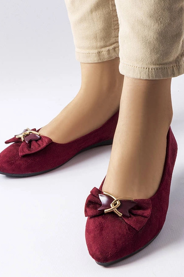 Ballerine Jetté bordeaux a punta