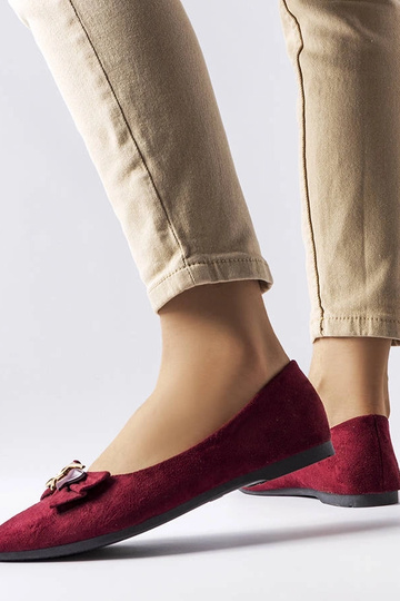 Ballerine Jetté bordeaux a punta 2