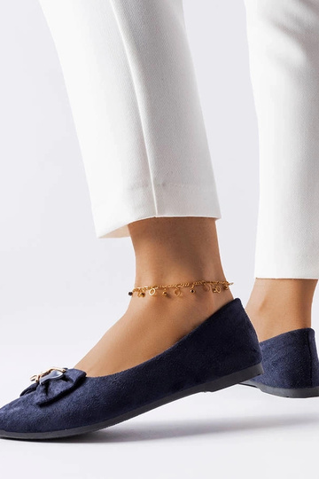 Ballerine blu navy decorate con fiocco Jetté 2