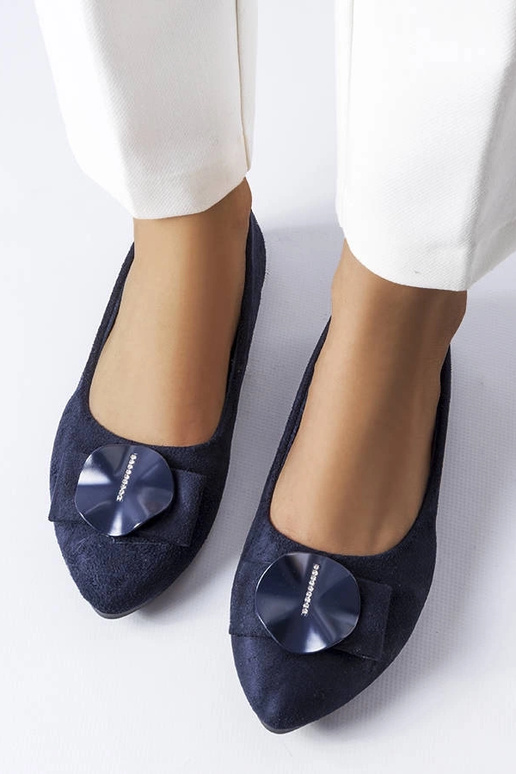 Ballerine blu navy decorate con... Ballerine blu navy decorate con...