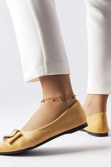 Ballerine beige decorate con zirconi Rémy