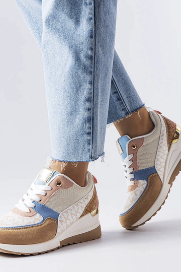 Sneakers Mireault beige e blu